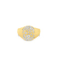 Load image into Gallery viewer, OLIVE & CHAIN Diamond Celestial Signet Ring - 5.0