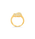 Load image into Gallery viewer, OLIVE & CHAIN Diamond Fancy Celestial Concave Ring - Yellow Gold, 6.5