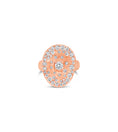 Load image into Gallery viewer, OLIVE & CHAIN Diamond Celestial Queen Ring - Yellow Gold, 6.0