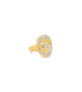 Load image into Gallery viewer, OLIVE & CHAIN Diamond Celestial Queen Ring - Yellow Gold, 7.0