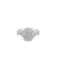 Load image into Gallery viewer, OLIVE & CHAIN Diamond Oval Pinky Ring - Yellow Gold, 4.0