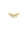 Load image into Gallery viewer, OLIVE & CHAIN Diamond Baguette Chevron Ring - White Gold, 5.5