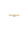 Load image into Gallery viewer, OLIVE & CHAIN Diamond Baguette Stackable Ring - White Gold, 6.0