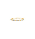 Load image into Gallery viewer, OLIVE & CHAIN Diamond Baguette Bar Set Band - White Gold, 5.0