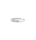 Load image into Gallery viewer, OLIVE & CHAIN Diamond Baguette Milgrain Channel Set Band - Yellow Gold, 6.5