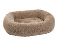 Load image into Gallery viewer, Bowsers Soft Textures Calming Donut Dog Bed in arctica