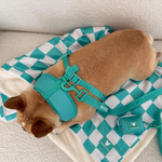 Frenchie Duo Reversible Harness - Aqua