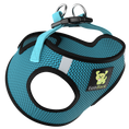 Load image into Gallery viewer, EcoBark Step In Dog Harness - XXXS to Small Breeds- Reflective Soft Mesh Harness for Teacup, Small Dogs and Puppies / Aqua Sport