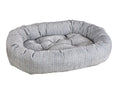 Load image into Gallery viewer, Bowsers Soft Textures Calming Donut Dog Bed in arctica
