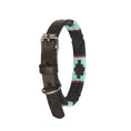 Load image into Gallery viewer, Black and turquoise dog Collar