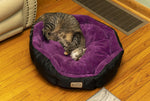 Armarkat Large Soft Cat Bed in Purple and Black