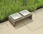 Artisan Double Wood Feeder Fossil