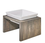 Artisan Single Wood Feeder Fossil