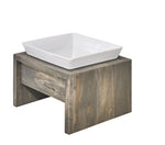 Artisan Single Wood Feeder Fossil