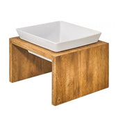 Artisan Single Wood Feeder Bamboo