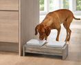 Load image into Gallery viewer, Bowsers Double Artisan Wood Dog Bowl Feeder in fossil