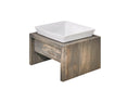 Load image into Gallery viewer, Bowsers Single Artisan Wood Dog Bowl Feeder in bamboo