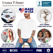 5 Things You Don’t Mess With Dad T-Shirt, Black and White Patriotic Father Tee with Bold Statemen