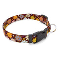 Load image into Gallery viewer, Personalized Autumn Flowers Dog Collar