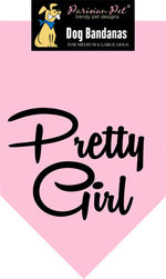 Parisian Pet 'Pretty Girl' Bandana - Fashionable, Comfortable Pink Pet Bandana for Dogs & Cats, Trendy Pet Fashion Accessory