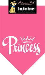 Parisian Pet 'Princess' Bandana for Dogs & Cats - Stylish, Trendy, Comfortable Pink Dog Bandana for Special Occasions