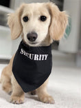 Load image into Gallery viewer, Parisian Pet 'Security®' Bandana - Comfortable, Fashionable Black Pet Bandana for Dogs & Cats, Trendy and Durable Pet Accessory