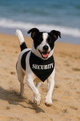 Load image into Gallery viewer, Parisian Pet 'Security®' Bandana - Comfortable, Fashionable Black Pet Bandana for Dogs & Cats, Trendy and Durable Pet Accessory