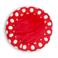 Load image into Gallery viewer, Donut Pet Bed - MINNIE MOUSE Script and Polka Dot Red/White