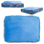 Rectangle Pet Bed - Stitch and Scrump Poses Blue