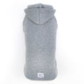Load image into Gallery viewer, Brave Bark Hooded Dog Fleece - Heather Grey