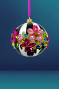 Load image into Gallery viewer, Midnight Gala Polish Glass Bauble