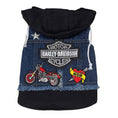 Load image into Gallery viewer, Blue Biker Hoodie