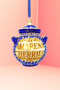 Load image into Gallery viewer, Amarena Cherry Jar Glass Christmas Ornament