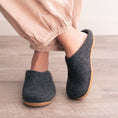 Load image into Gallery viewer, Stone Gray | Luxury Organic Merino Wool Slippers