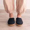 Load image into Gallery viewer, Night Black | Luxury Organic Merino Wool Slippers