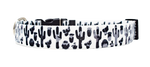 Black and White Cactus Dog Collar