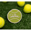 Load image into Gallery viewer, Southlake Paws Baller Patch featuring a green tennis ball design with "Baller" text, surrounded by tennis balls on grass.