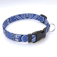 Load image into Gallery viewer, Personalized Bandana Blue Dog Collar