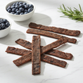 Load image into Gallery viewer, Dehydrated Blueberry Beef Jerky Dog Treats | Organic, Human-Grade, High-Protein (No Preservatives)