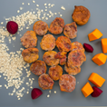Load image into Gallery viewer, Beet Pumpkin Dog Muffins | Organic Beet Dog Treats