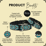 Bora Bora Sambboho dog collar (with center D-ring)