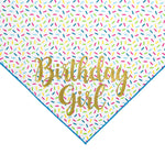 Birthday Girl Tie Dog Bandana