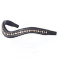 Load image into Gallery viewer, ExionPro Elegant Soft Padded Light Peach, Clear Crystal Browband