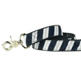 Load image into Gallery viewer, Black, Gray, & White Stripe Spirit Velvet Essential Dog Leash