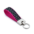 Load image into Gallery viewer, Black and White Dot Key Ring