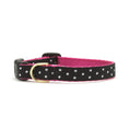 Load image into Gallery viewer, Black and White Dot Small Breed Dog Collar