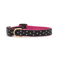 Load image into Gallery viewer, Up Country Black and White Dot Small Breed Dog Collar Made in USA