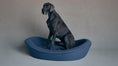 Load image into Gallery viewer, Timeless Dog Bed in Wren's Blueprint