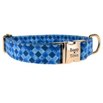Blue Checker Collar