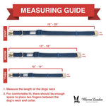 Fabric Dog Collar - Blue